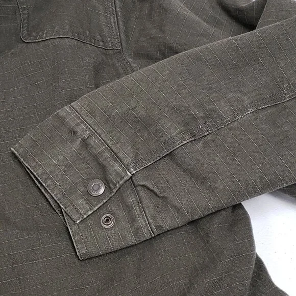 Walls Blizzard Pruf Army Green Canvas Sherpa Lined Coat Size Youth XL 16/18 - Picture 7 of 15